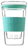 Tea Soul glazen inlaat met groen boekje 360 ml