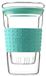 Tea Soul glazen inlaat met groen boekje 360 ml