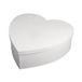 Rayher 67293102 Hartvormige kartonnen makerdoos, met deksel, wit, diameter 30 cm, hoogte 10 cm, hartvormige doos, karton, wit gecoat, FSC-gecertificeerd, opbergbox
