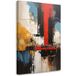 Tableau abstrait moderne coloré 40x60