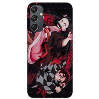 Maniacase Coque Pour Samsung Galaxy A54 demon slayer tanjiro nezuko attaque combat