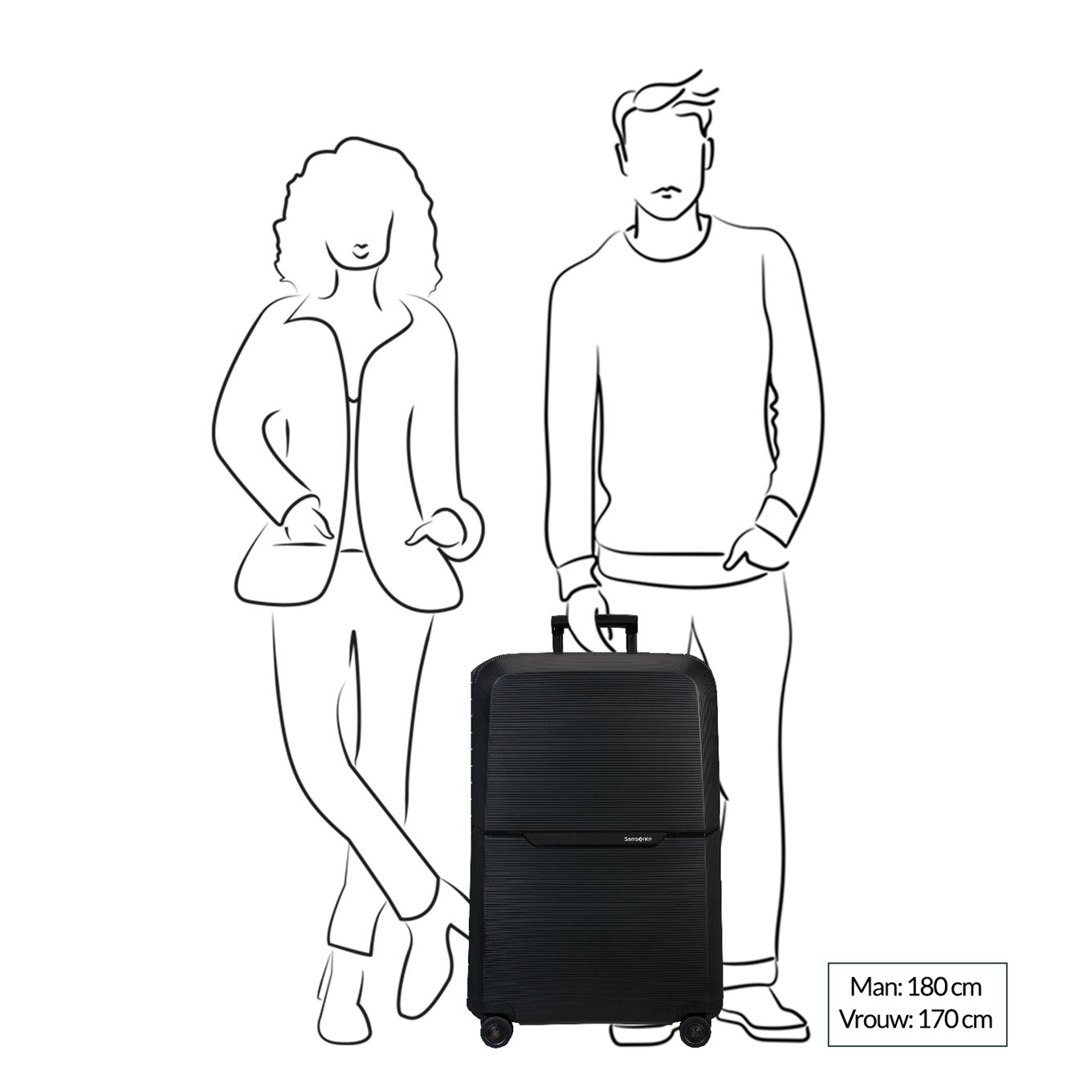 Samsonite Magnum Eco Spinner 75/28 - Graphite - Hardcase - 104L