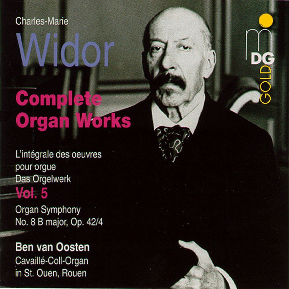 OUTHERE Widor: Complete Organ Works Vol 5 / Ben van Oosten - Muziek