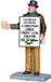 Lemax Sandwich Board Man