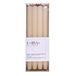 DONAU Home Set lange staafkaarsen, geribbeld, crème, beige, 4 stuks, 30 x Ø 2,25 cm, ongeparfumeerd, geribbelde staafkaarsen, tafelkaarsen ter decoratie in de woonkamer, badkamer, 10 uur brandduur