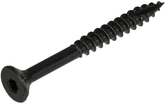 Hoenderdaal Spaanplaatschroef zwart platkop torx 25 6.0X50