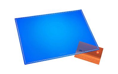 Läufer Durella Bureauonderlegger - 40 x 53 cm - Transparant Blauw