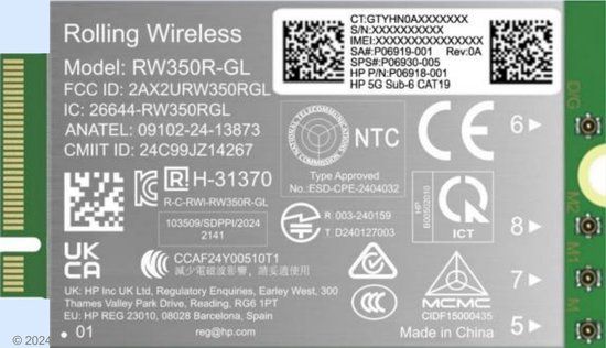 HP 5G Sub-6 WWAN Intern
