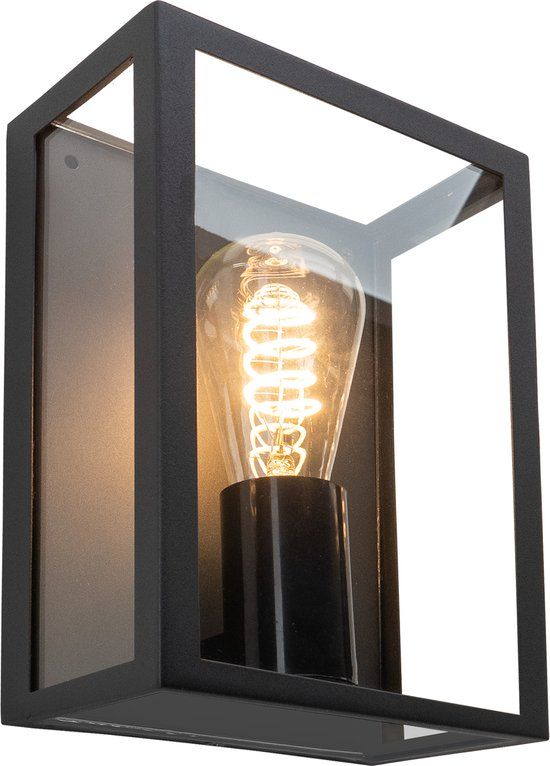 EGLO Alamonte 1 Wandlamp Buiten - E27 - 26 cm - Zwart