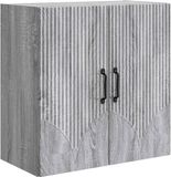 vidaXL Wandkast 59 x 31 x 60 cm Bewerkt hout Grijs Sonoma
