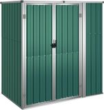 Abri de jardin 161x89x161 cm acier galvanisé vert