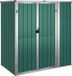 Abri de jardin 161x89x161 cm acier galvanisé vert