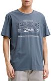 JACK & JONES JJELOGO TEE SS O-NECK 2 COL AW26 SN Heren T-shirt XL Grijsblauw