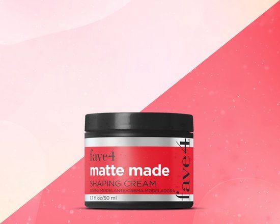 fave4 hair Matte Made Shaping Cream for Men, Lightweight Pomade Finish for Styling, 50ml