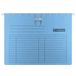 Donau 7430001PL-10 Hangmappen met duimuitsnijding | 5 stuks, hangrail en volzichtladder incl. verwisselbare blanco bordjes | Gemaakt van gerecycled karton voor DIN A4 Kleur: Blauw | Groene punt