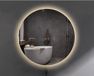 Merkloos Ronde badkamerspiegel 40cm met LED verlichting en touch schakelaar - Merkloos