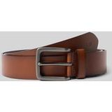 Tom Tailor TTSCOTT leren riem met vierkante gesp - Maat 110 - light brown uni