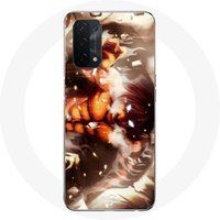 Maniacase Etui voor Oppo A74 5G Manga Eren Yeager Attack on Titan Poster