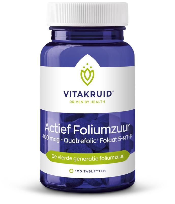 Vitakruid Actief Foliumzuur 400mcg - 8717438691589