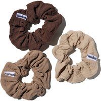 Hairlust Cotton Scrunchies, Medium, Coffee
