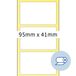 HERMA Rol etiketten 95x41mm wit licht glanzend 2000 St.