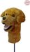 Daphne's Headcovers Golden Retriever Driver Headcover Brun imitation fourrure