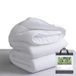 Tural - Dekbedovertrek 260 x 220 cm met aloë vera-behandeling, vezelvulling 300 g/m², zacht, ademend, Oeko-Tex-gecertificeerd (wit, bed 180 cm)