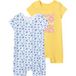 LUPILU Combinaisons pour bébé, 2 pièces, 100% coton. (Blanc/bleu/jaune, 62-68)