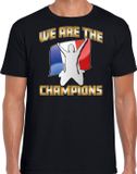 Bellatio Decorations Verkleed shirt voor heren - Frankrijk - zwart - voetbal supporter - themafeest L