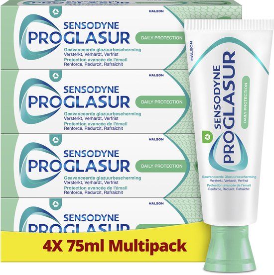 Sensodyne Proglasur Daily Protection Dagelijkse Tandpasta bij Tanderosie 4x 75ml