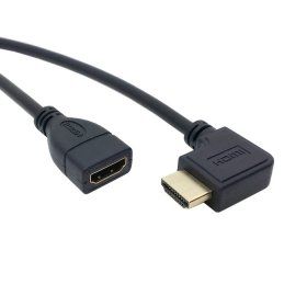 Chenyang HDMI 1.4 Hoekadapter met Ethernet & 3D Type A Male naar Female Verlengkabel 0,5m
