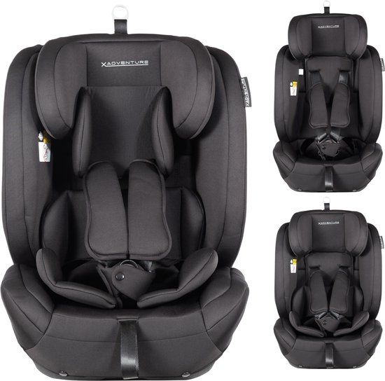 X Adventure Autostoel Premium Groep 1/2/3 i-Size - Zwart