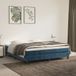 Maison Exclusive - Sommier à lattes de lit et matelas bleu foncé 160x200cm velours