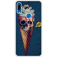 P Smart Z Ice cream skull blue bedrukt siliconen hoesje