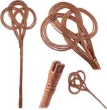 Ayen rieten mattenklopper 75 x 25 cm naturel