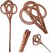 Ayen batteur de tapis en rotin 75 x 25 cm naturel