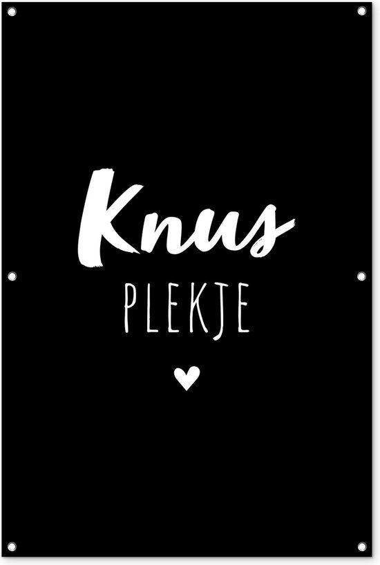 GreatGardenPosters Tuinposter - Quotes - Liefde - Knus plekje - 80x120 cm - PVC - Landelijk