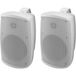 Monacor WALL-05SET/WS Enceinte murale Blanc 50 W 80 Hz - 20000 Hz 1 paire