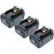 Vhbw 3x Batterie Compatible Avec Makita Buc250z, Buc250rde, Buc250, Bub360z, Buh550z, Buh550rde, Buh550 Outil Électrique (4000 mAh, Li-ion, 36 V)