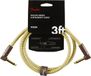 Fender Deluxe Cables instrumentkabel 90 cm geel tweed