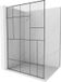 Mexen Kioto L paroi de douche Walk-in 110 x 200 cm, motif noir, chrome