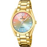 Festina F20640/7 Dames Polshorloge Goudkleurig Staal Rond