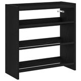 vidaXL Schoenenrek 60x25x62 cm bewerkt hout zwart