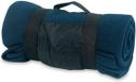 Merkloos / Sans marque Makito Western Europe Strand/picknick kleed navy met afneembaar handvat 160 x 130 cm