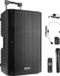 Vonyx VSA500BP Speaker met Bluetooth - 800 Watt - Partybox - 2 draadloze microfoons - 1 headset microfoon
