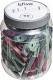 5Five Pot met wasknijpers - 50 stuks - Kunststof - Multi
