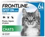 FRONTLINE Spot On Chat - Anti Puces, Tiques & Poux - 6 Pipettes