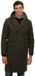 Superdry The Merchant Store Wollen Lange Jas Heren Eiken bruin visgraat