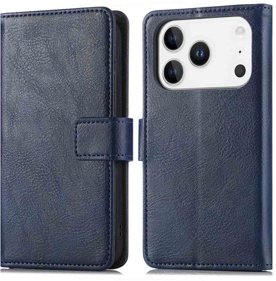 imoshion Luxe Bookcase voor de Apple iPhone 17 Pro Max - Donkerblauw