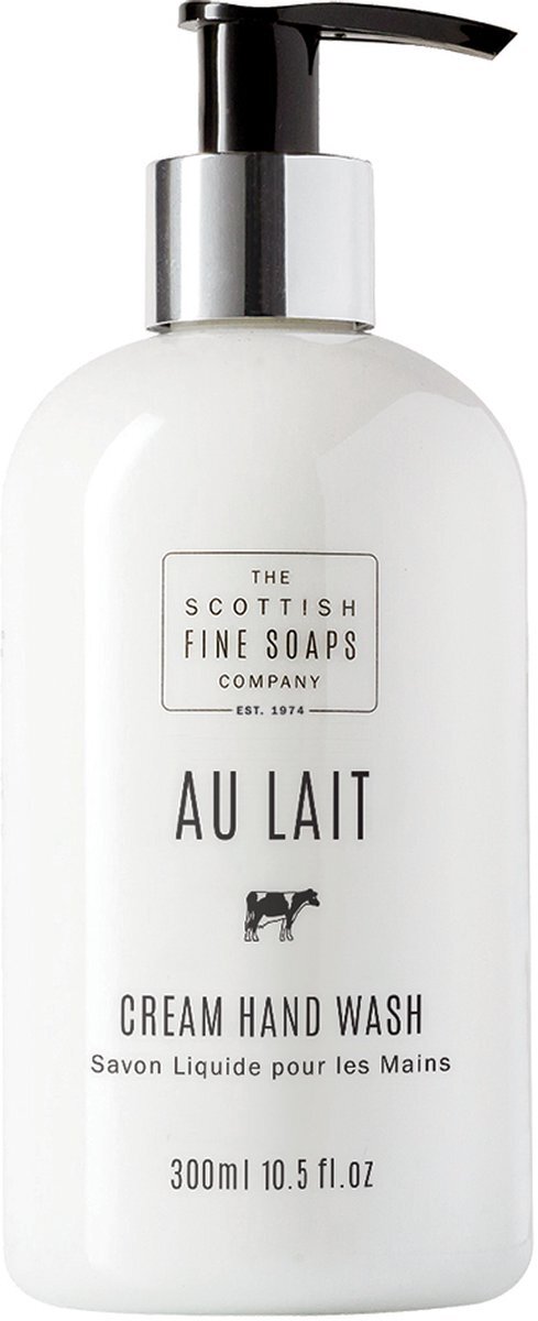 Scottish Fine Soaps Au Lait Cream Hand Wash 300ml Pump Bottle